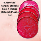 RangoliTwirl 4-Inch Magic Rotating Rangoli Maker Kit with 2 Design Jalis & Filter Box - Buy 1 Get 1 FREE🌈 🪔 ✨