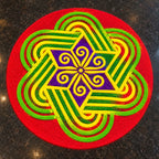 RangoliTwirl 4-Inch Magic Rotating Rangoli Maker Kit with 2 Design Jalis & Filter Box - Buy 1 Get 1 FREE🌈 🪔 ✨